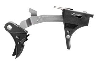 Curved, NP3 plated trigger upgrade for GLOCK 42, black.